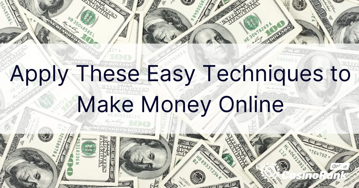 온라인으로 돈을 벌기 위해 이 쉬운 기술을 적용하십시오